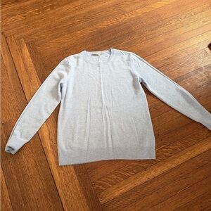 Everlane Women's Soft Blue Cashmere Crewneck Sweater